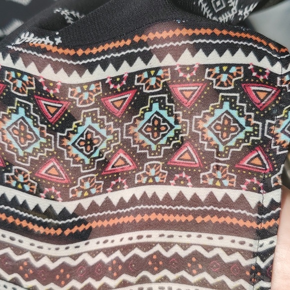 SAMI & JO Sides Paisley Boho 70's Style Hilo Decorative Crochet Dress M … - Picture 14 of 17